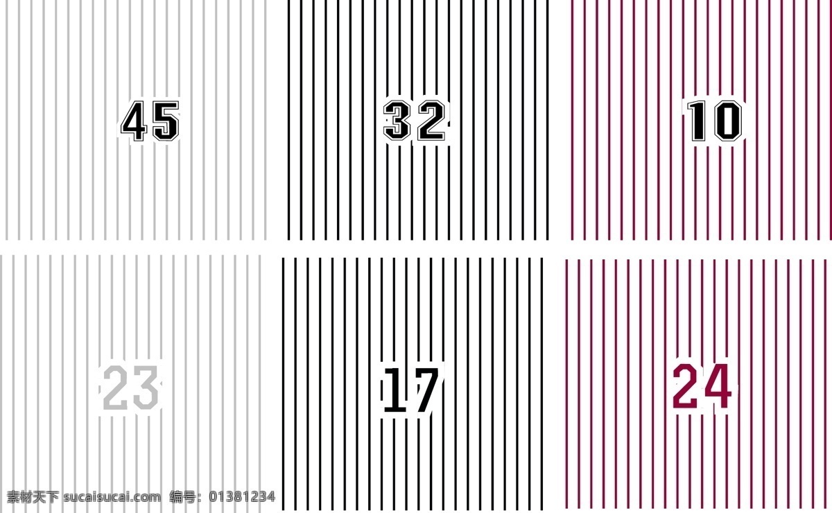 条纹免费下载 阿拉伯数字 竖条 条纹 矢量图 花纹花边