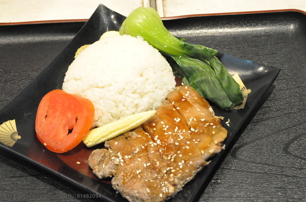 蜜汁鸡扒饭 鸡扒 西餐美食 餐饮美食