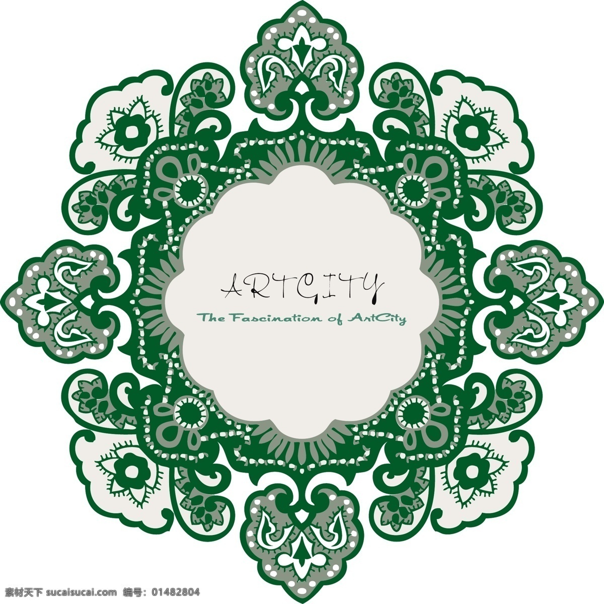 韩国 精美 花 形 饰 角 底纹边框 花纹花边 花纹系列组 矢量图库