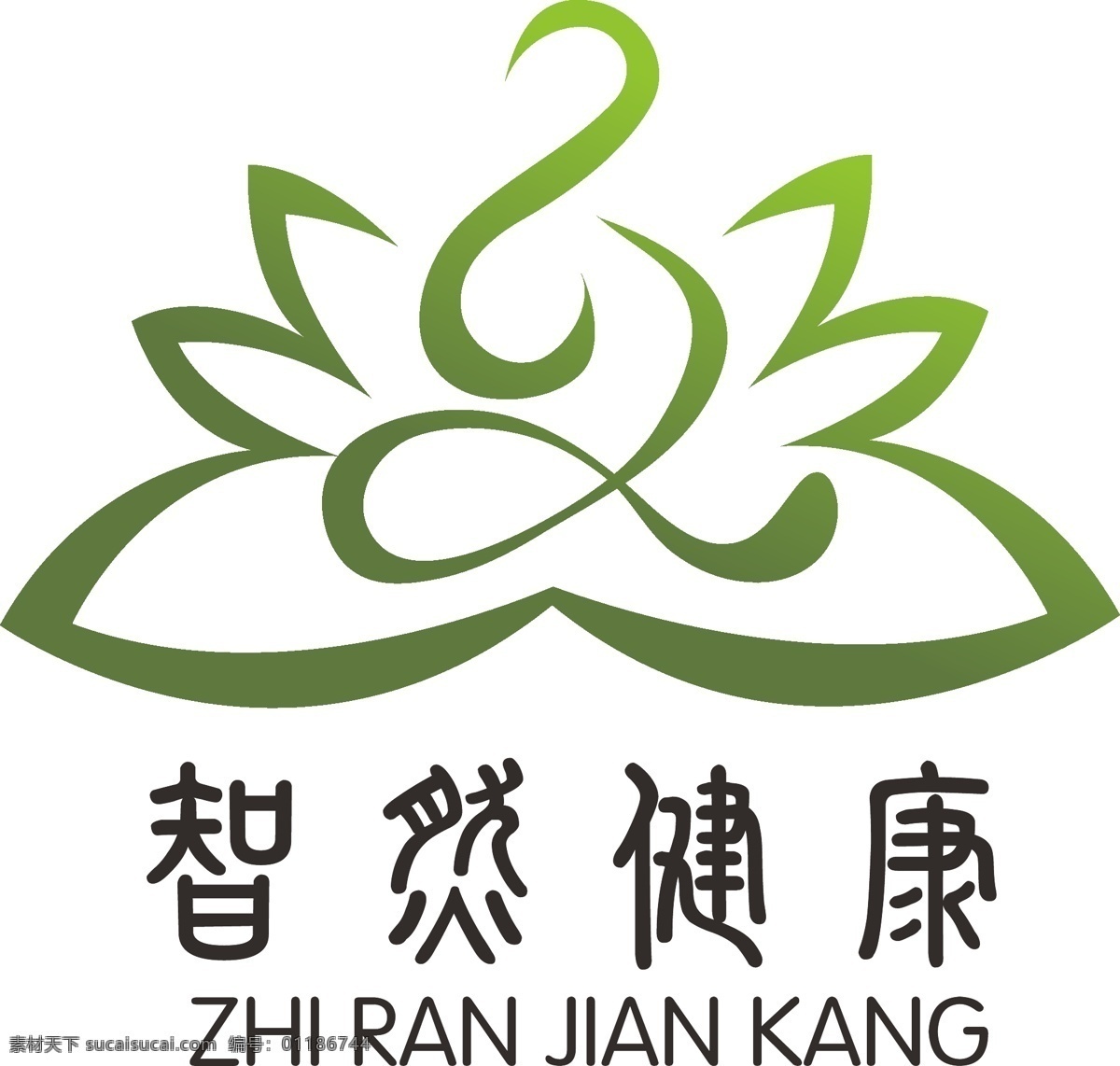 荷花标志 荷花 标志 logo 简约 健身 标志图标 其他图标