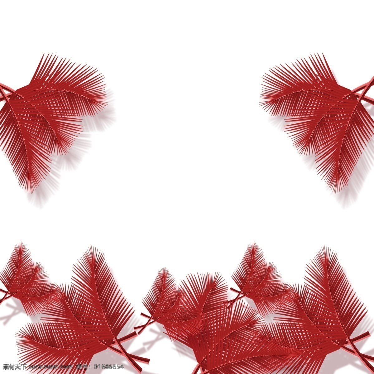 红色 植物 免 抠 图 森林植物 树林红色叶子 植物枝条 红色叶子 漂亮的植物 树叶 红色的叶子 免抠图