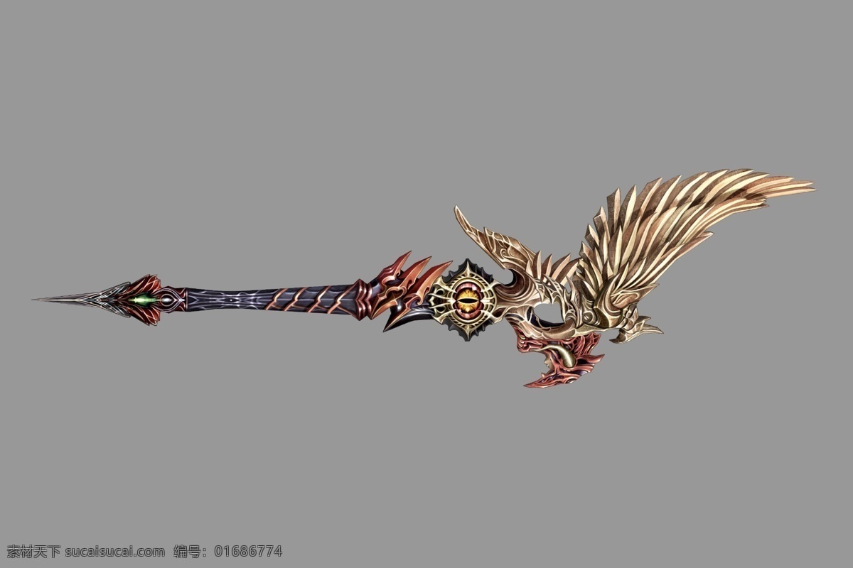 天堂 武器 原 画 天堂2 原画 游戏 网络游戏 lineage2 法杖 分层 源文件