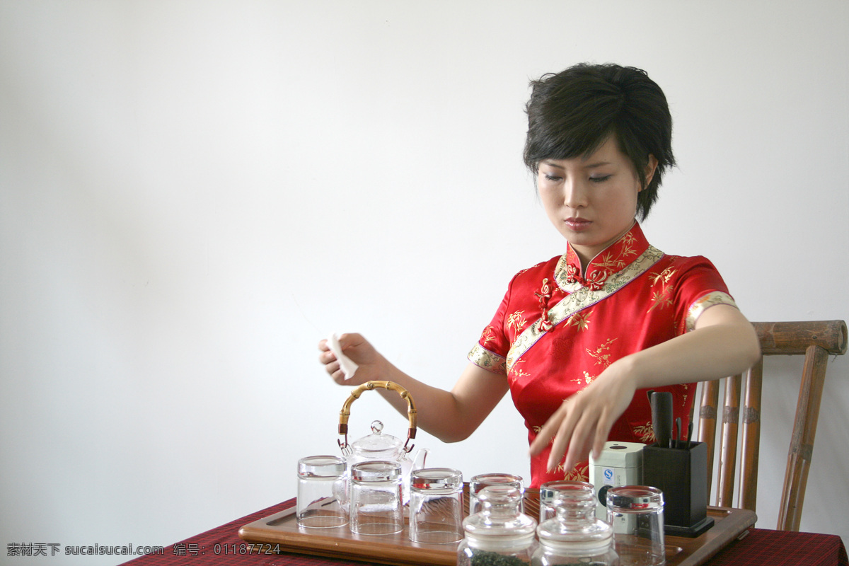 茶艺 茶壶 茶文化 美女沏茶 传统文化 文化艺术