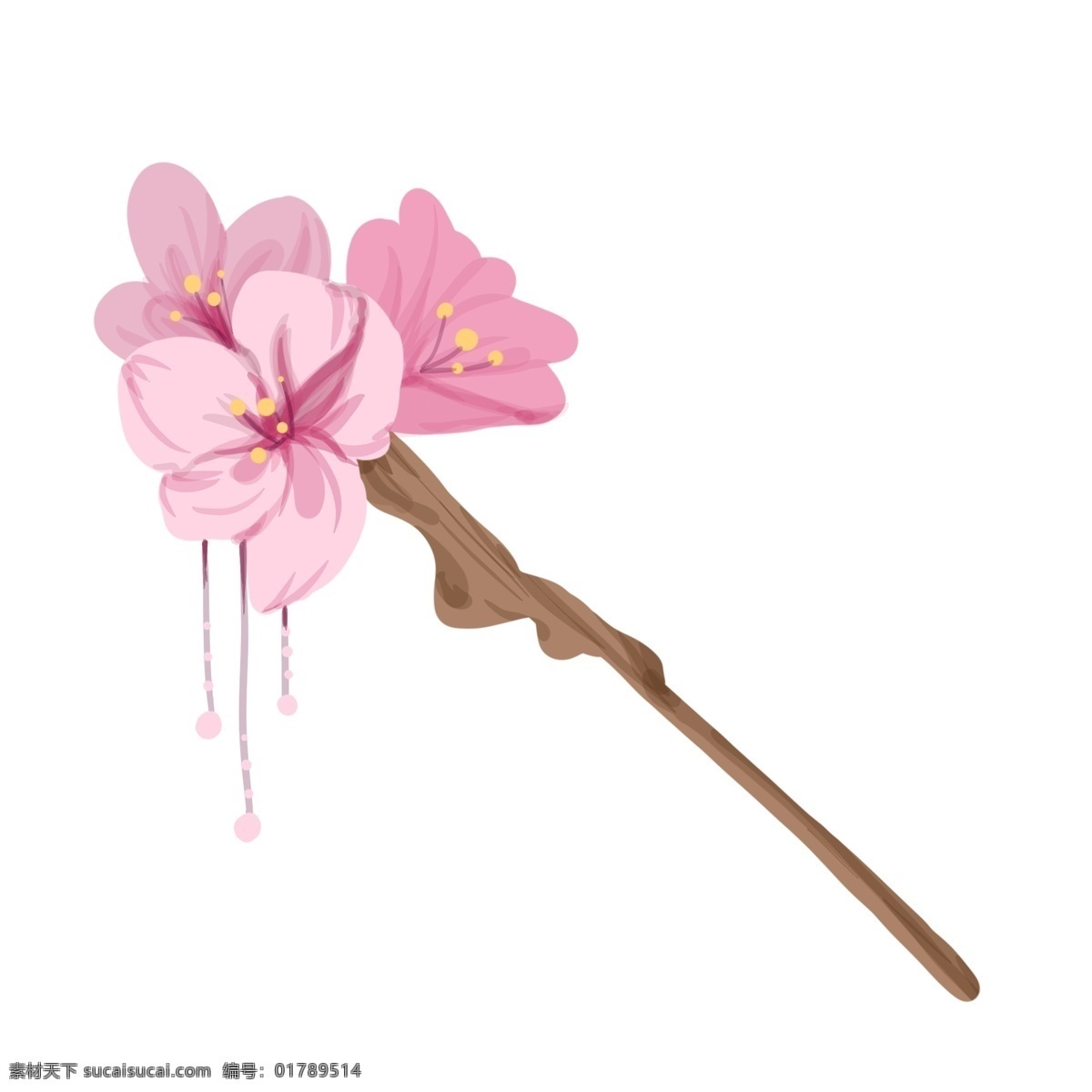 漂亮 粉色 樱花 发卡 漂亮的发卡 粉色发卡 樱花发卡 花朵发卡 粉色花朵发卡 簪子 樱花簪子 花朵