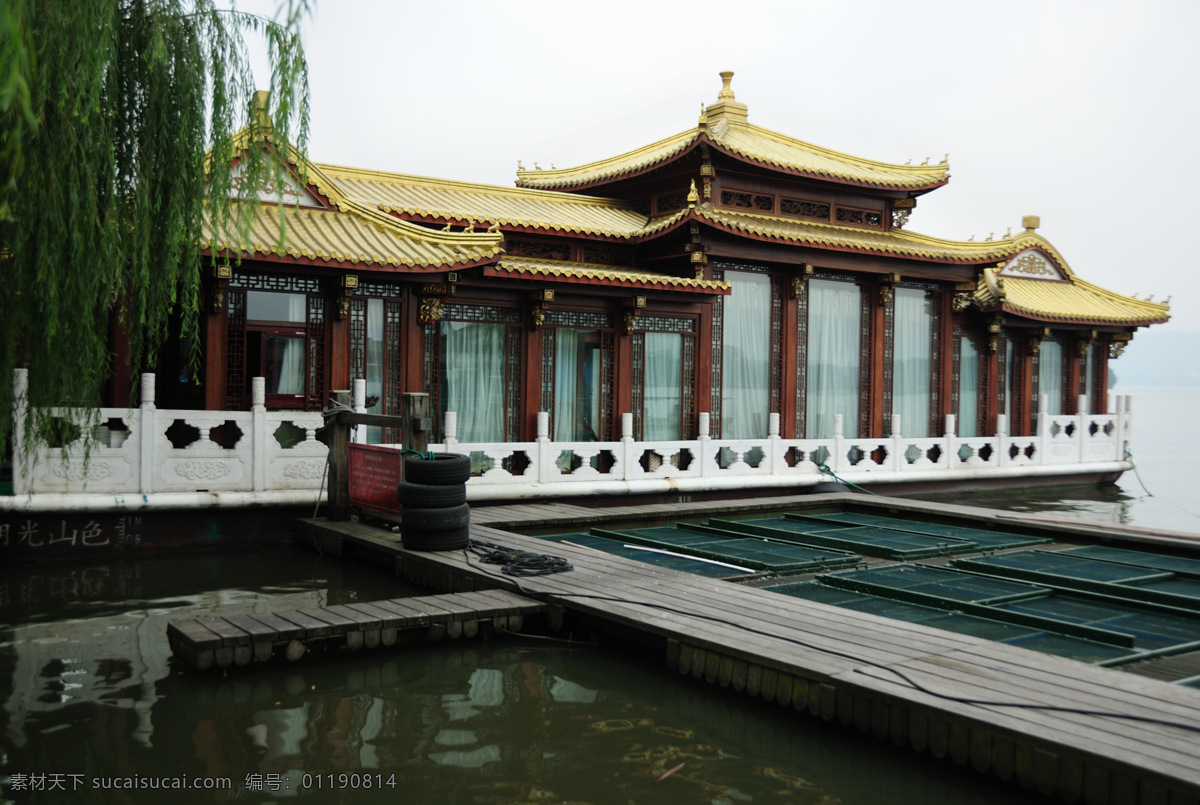浙江 杭州 西 湖边 画舫 西湖 楼外楼 杭州风光 国内旅游 旅游摄影