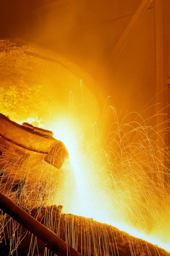 炼钢 钢炉 火炉 炼铁 高炉 钢铁生产 红火 冶炼 科技 高温 现代工业 工业生产 现代科技