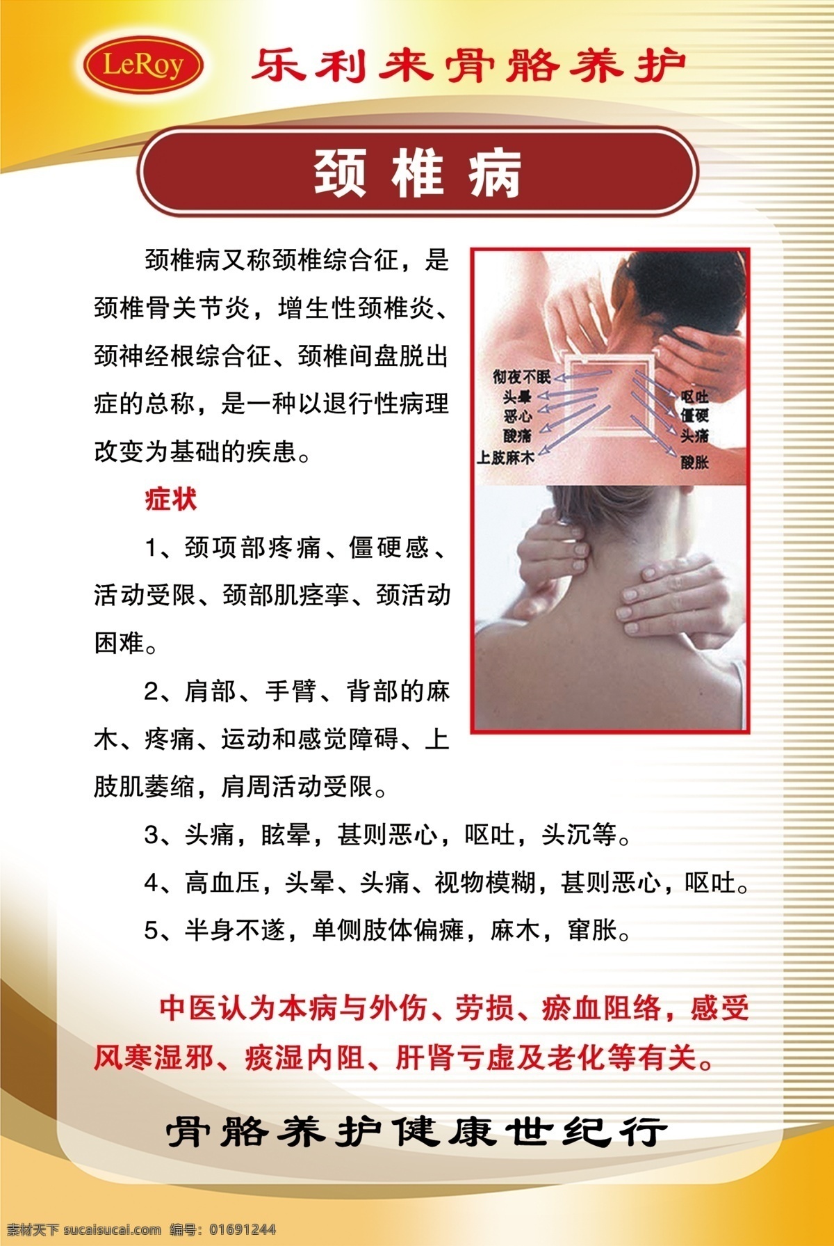 脊椎病海报 脊椎病 海报 症状 中医治疗 骨骼 养生 分层