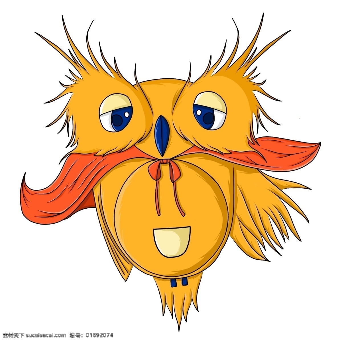 猫头鹰 ps 文件 原创 卡通 可爱 动物 黄色 编辑