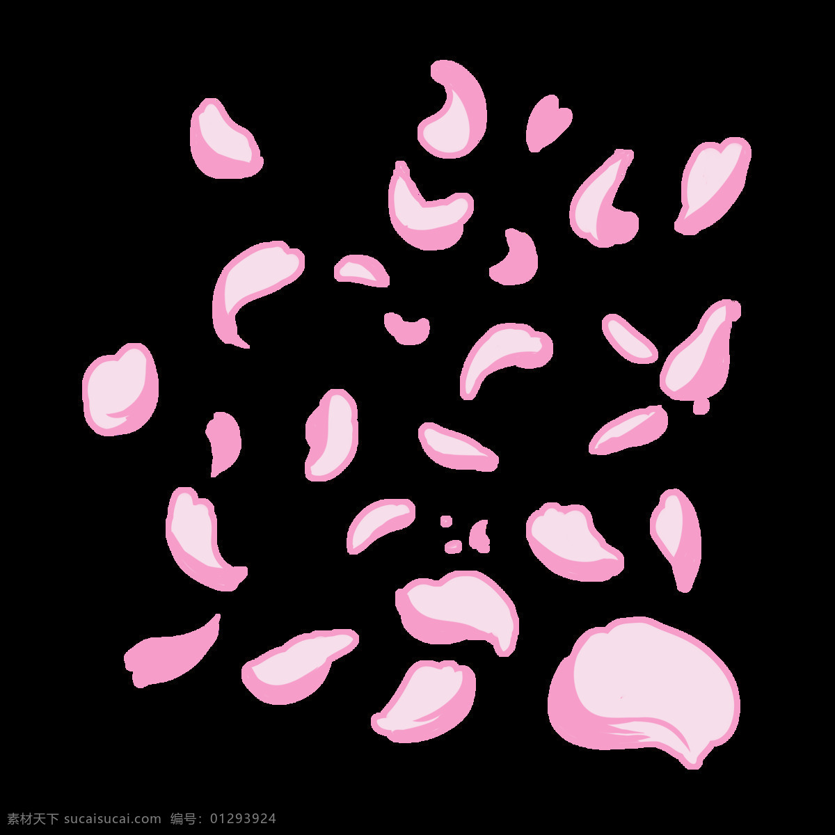 粉色 花瓣 手绘 插画 粉色的花瓣 漂亮的花瓣 手绘花瓣 卡通花瓣 漂浮的花瓣 花瓣装饰 鲜花花瓣