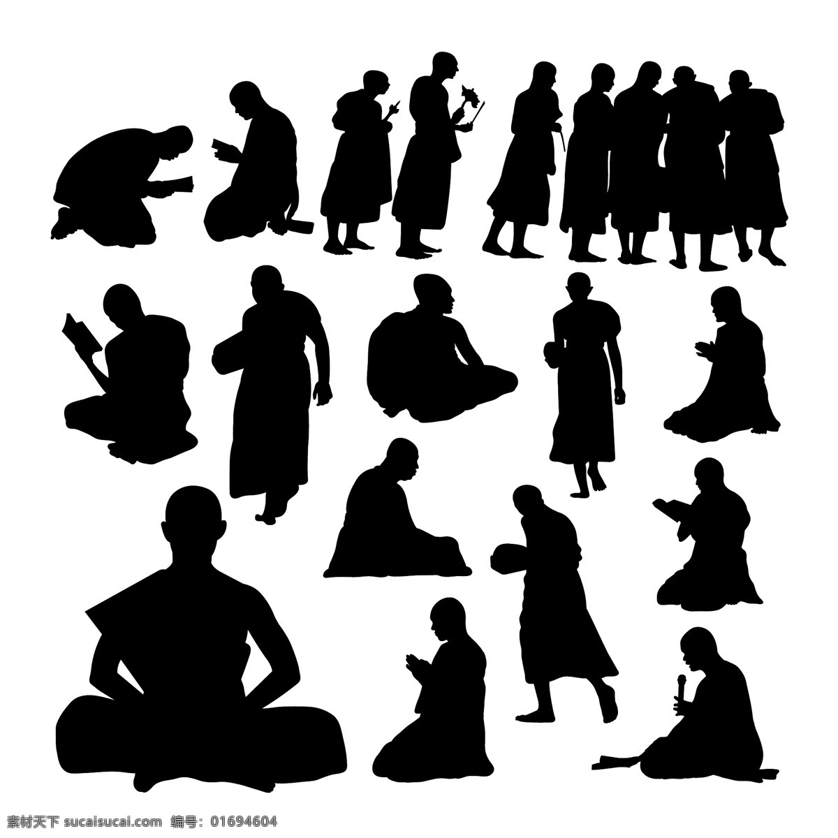 人物剪影素材图片下载-素材编号01694604-素材天下图库