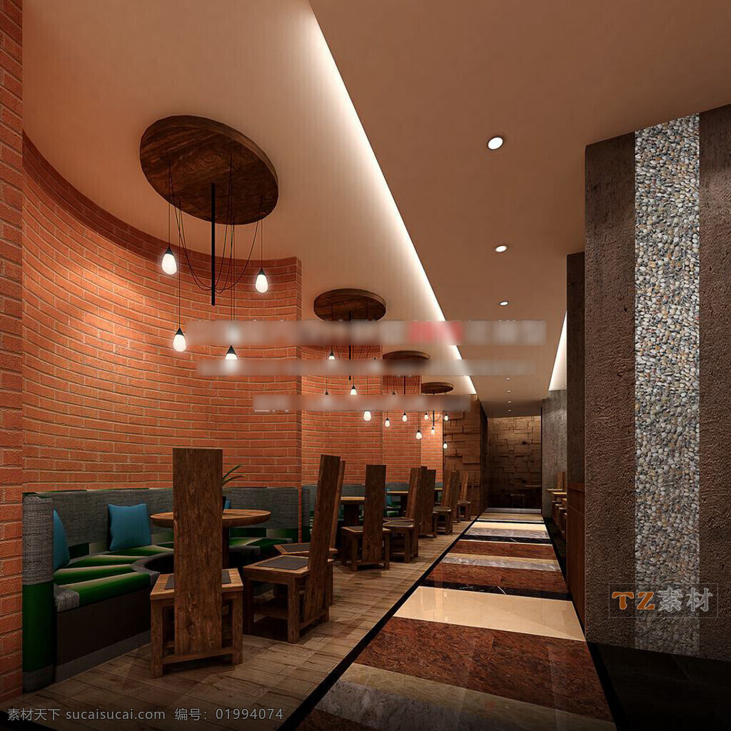 优雅餐厅模型 模型 模型素材 3d模型 3d渲染 效果图 优雅 餐厅