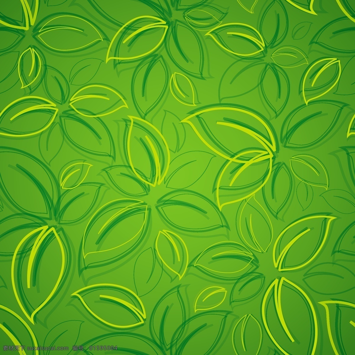 绿色树叶背景 绿色 树叶 背景图案 背景模板 植物背景 底纹背景 底纹边框 矢量素材
