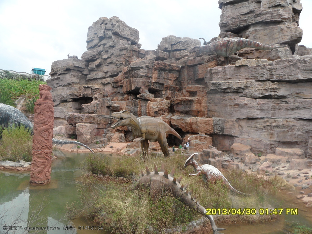 恐龙谷 石头 奇石 怪石 标本 化石 恐龙 建筑园林 园林建筑
