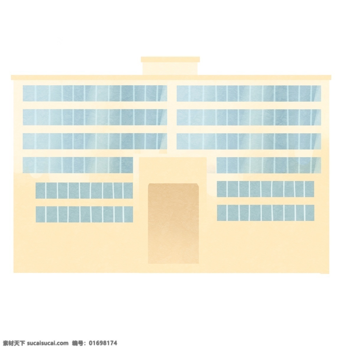 一座楼房 学校 安静 学习