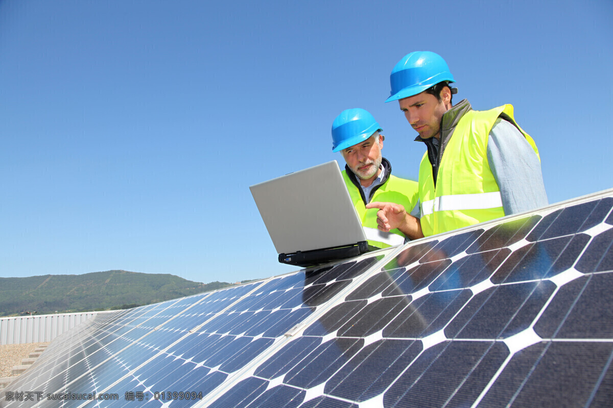 太阳能 安装 工人 安装工人 节能环保 绿色环保 生态环保 其他类别 现代科技