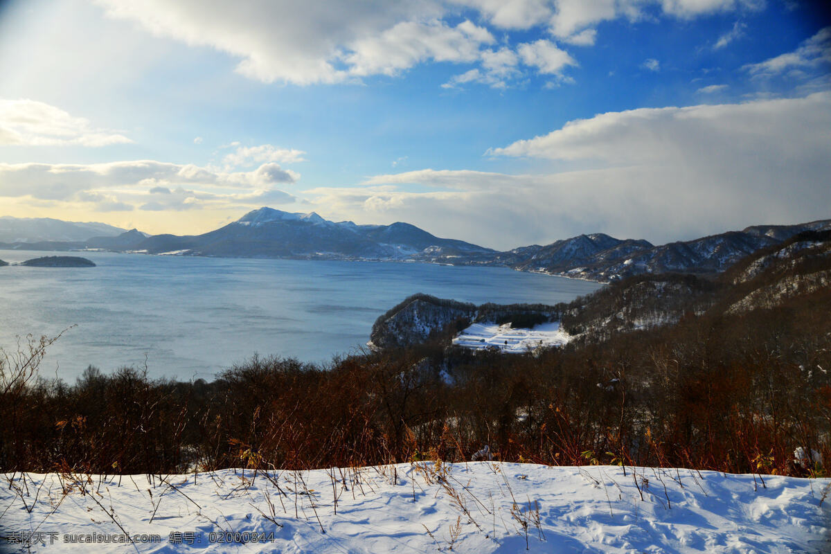 日本 北海道 洞爷湖 风景