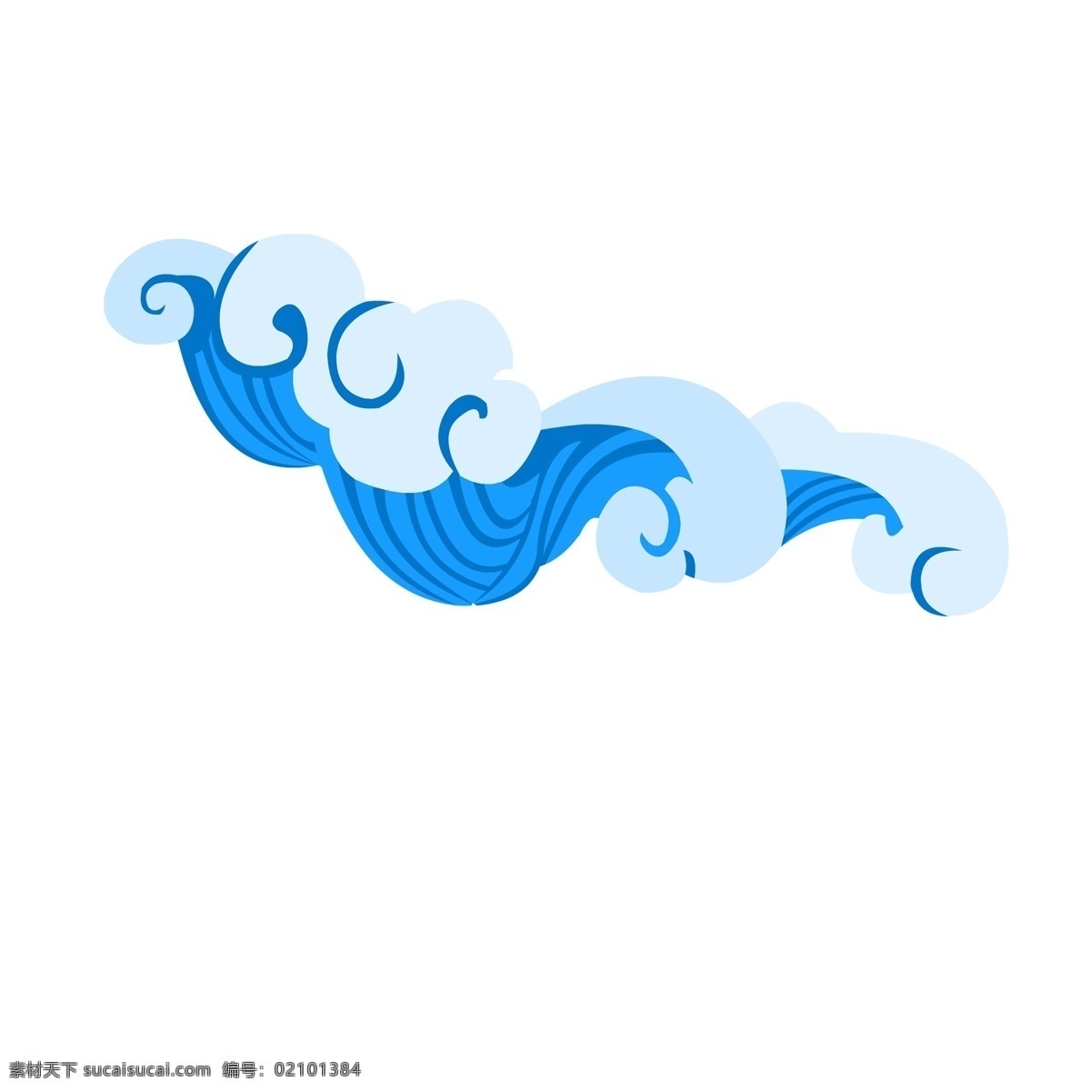 卡通海浪 水浪 浪花 卡通插图 创意卡通下载 插图 png图下载
