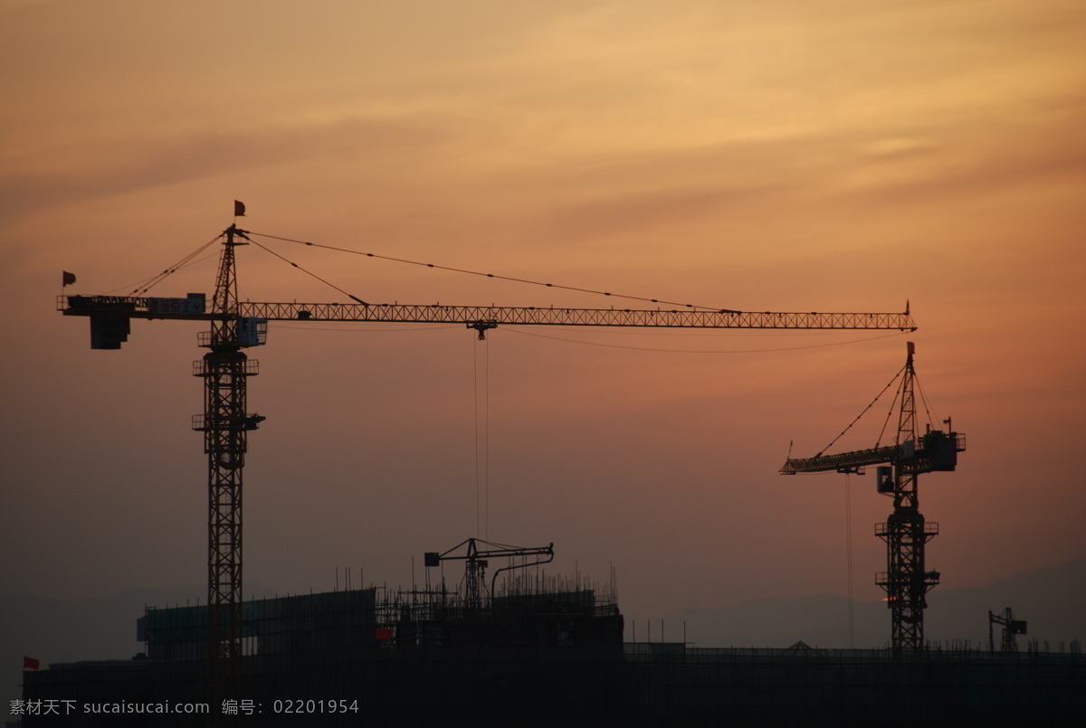城市风景 城市剪影 建筑工地 落日 塔吊 自然风景 自然景观 夕阳塔吊 都市夕阳 工地剪影 城市夕阳 psd源文件