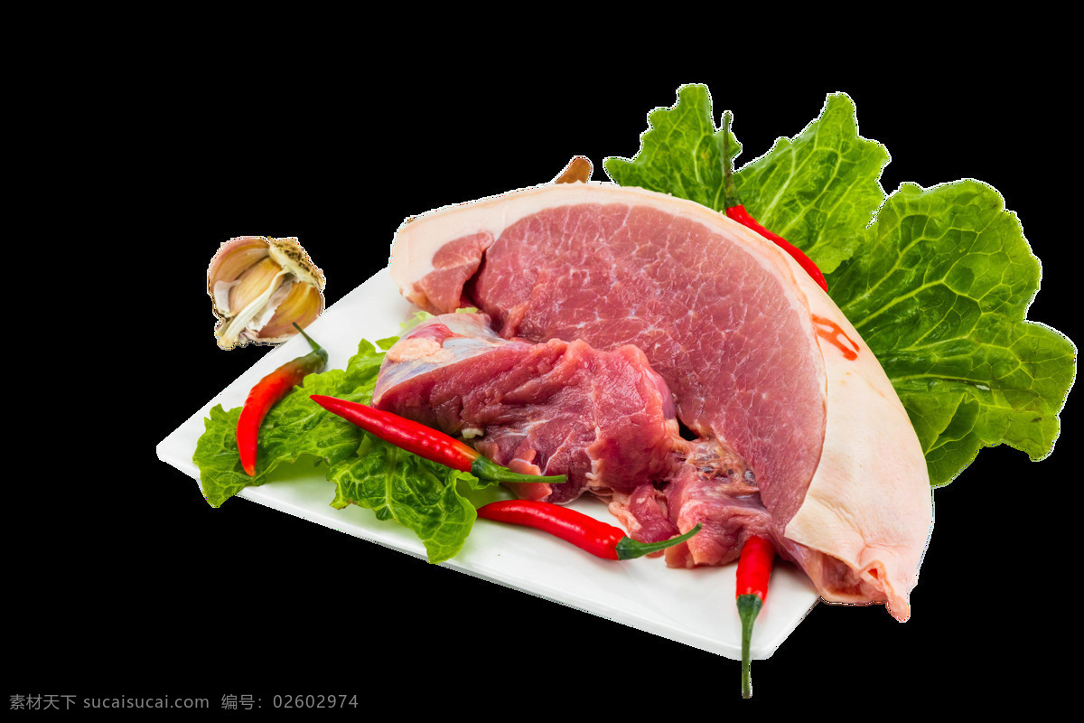 猪肉后腿肉摄影图高清摄影大图-千库网