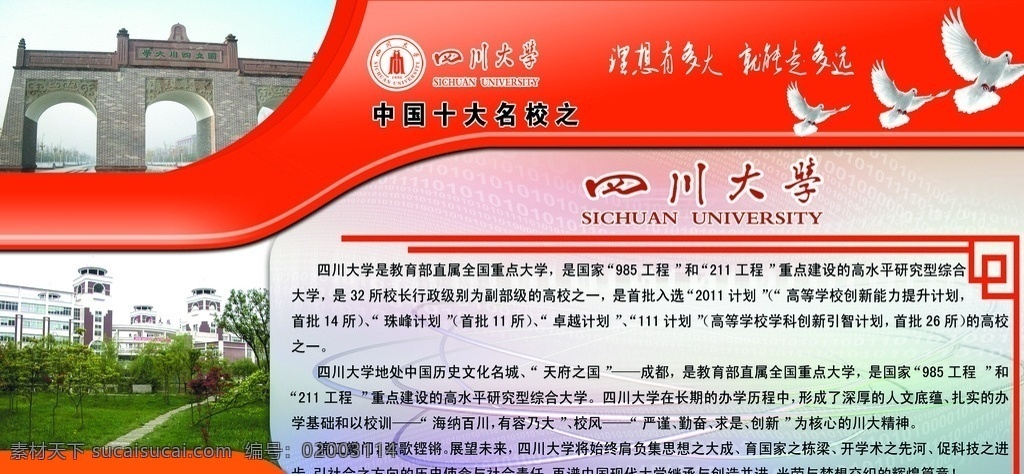 四川大学 中国十大名校 四川大学简介 四川大学概况 四川大学大门 四川大学标志 分层