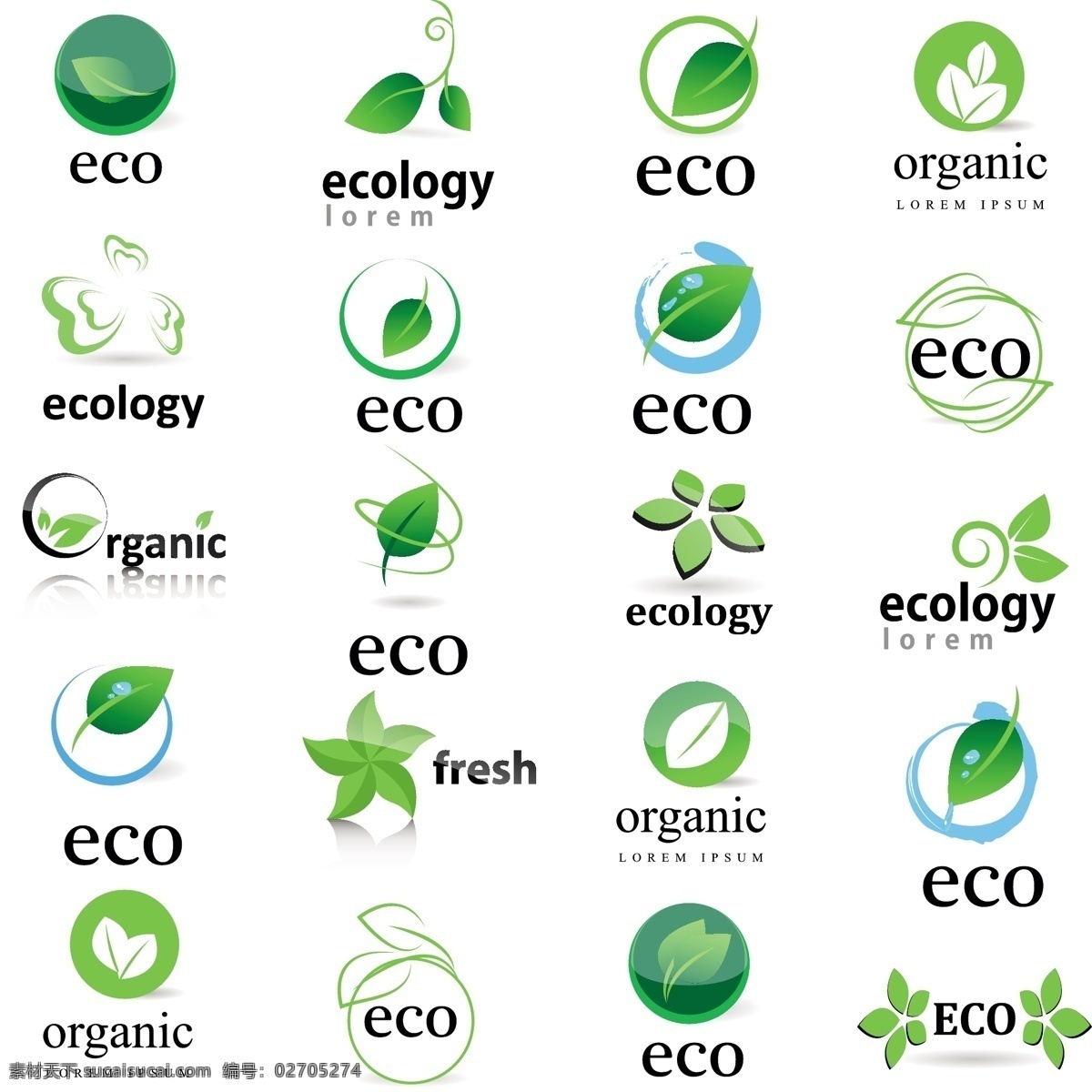 eco logo 标签 标识标志图标 标志 彩色图标 创意图标设计 箭头 绿叶 图标矢量素材 图标模板下载 图标 图形 模板 水珠 商务图标 商业图标 图标设计 形状矢量素材 矢量图标 小图标 矢量