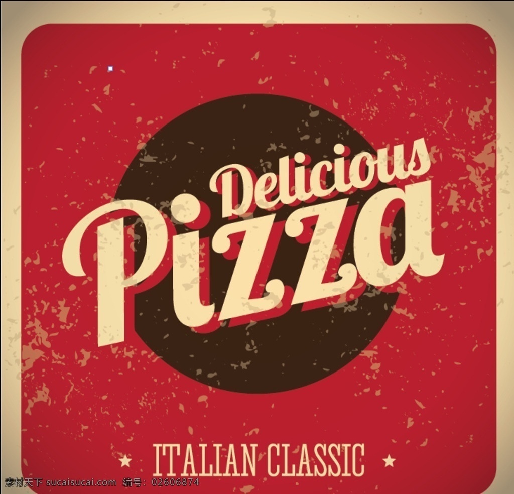 pizza 红色 复古 牛皮 矢量 背景 创意 商业 古典 招贴设计