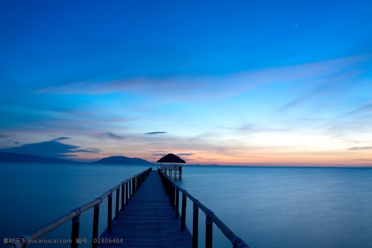 宁静 海 大海 柬埔寨 宁静的海 亭子 夜景 自然风景 自然景观 长桥 柬埔寨海景 风景 生活 旅游餐饮