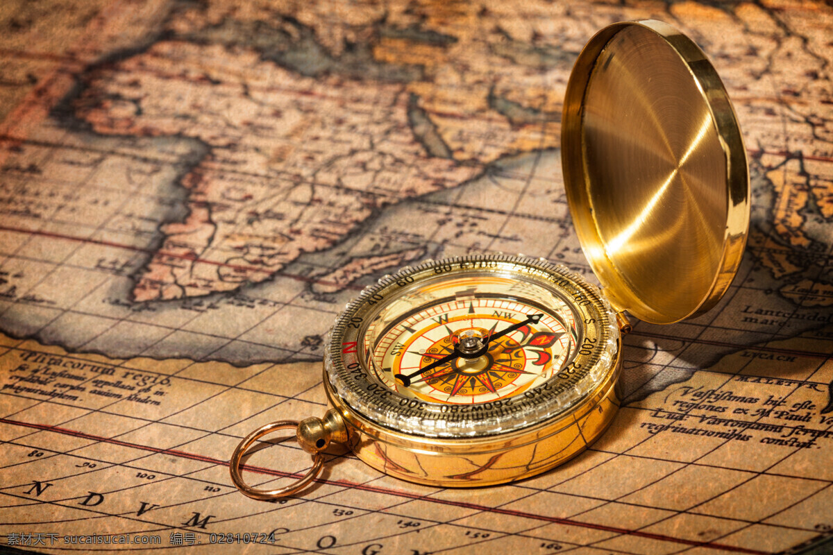 地图 上 指南针 怀旧地图 航海主题 复古主题 怀旧背景 其他类别 生活百科 棕色