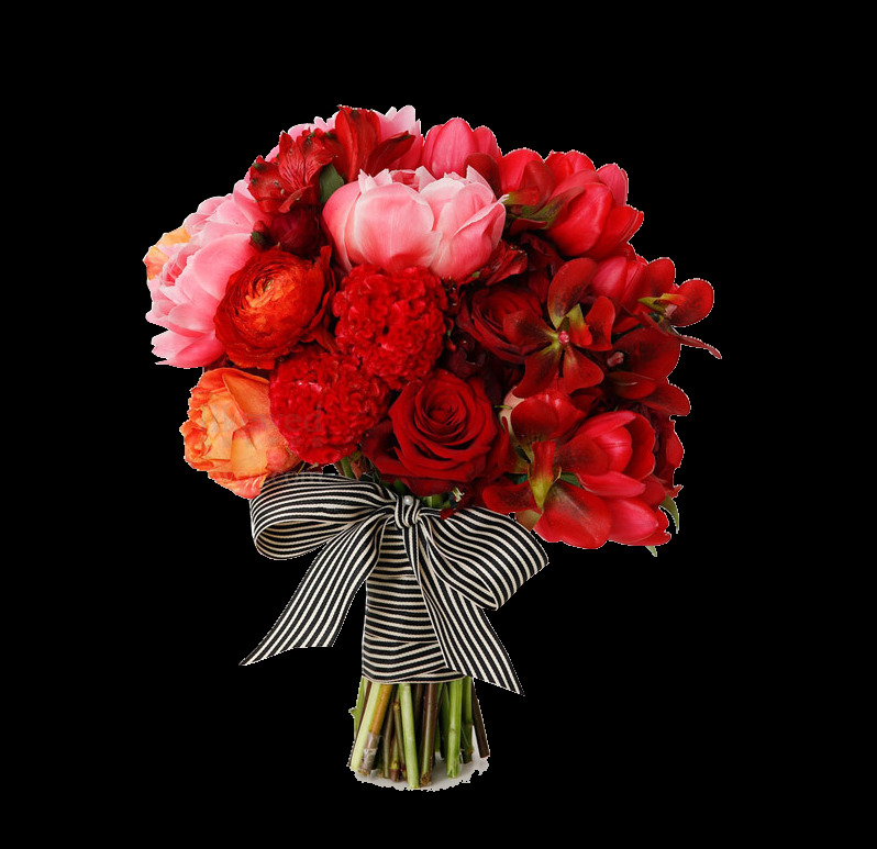 情人节 表白 红色 玫瑰花 花朵 花束 实物 花瓣 花瓣素材 条纹彩带 唯美素材