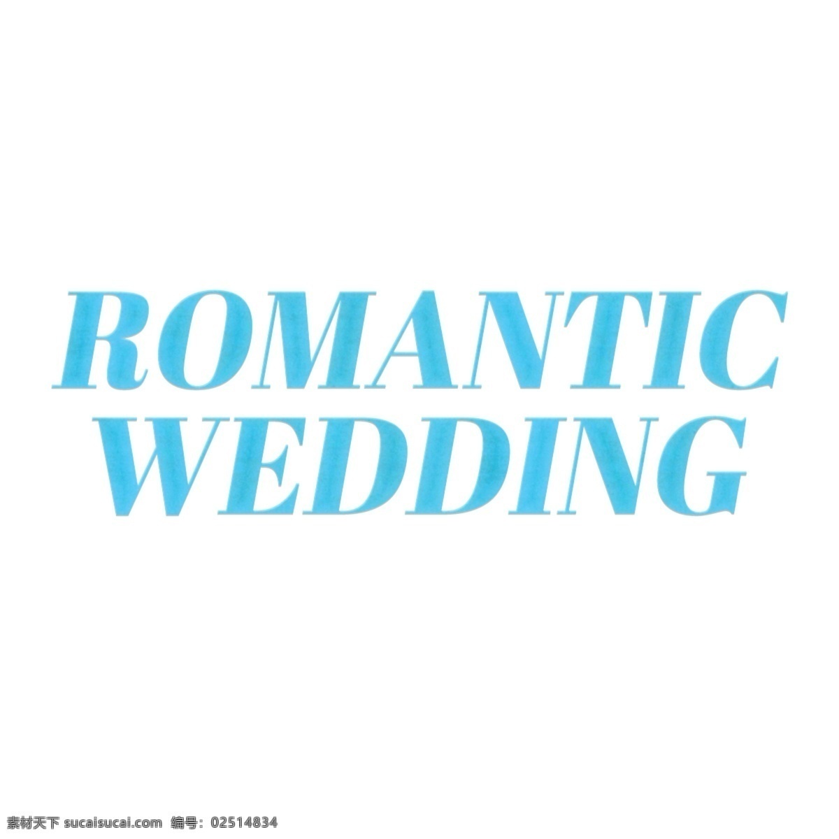 蓝色 浪漫婚礼 简单 字体 浪漫的婚礼 艺术 字 文本 字形 书法