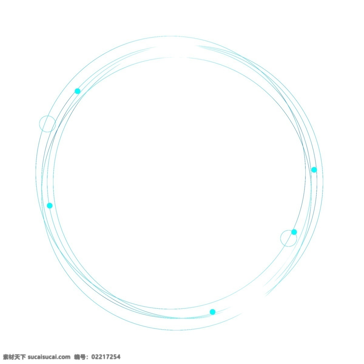 创意 蓝色 科技 线条 圆形 边框 插画 科技线条 圆形边框 科技边框 矢量边框