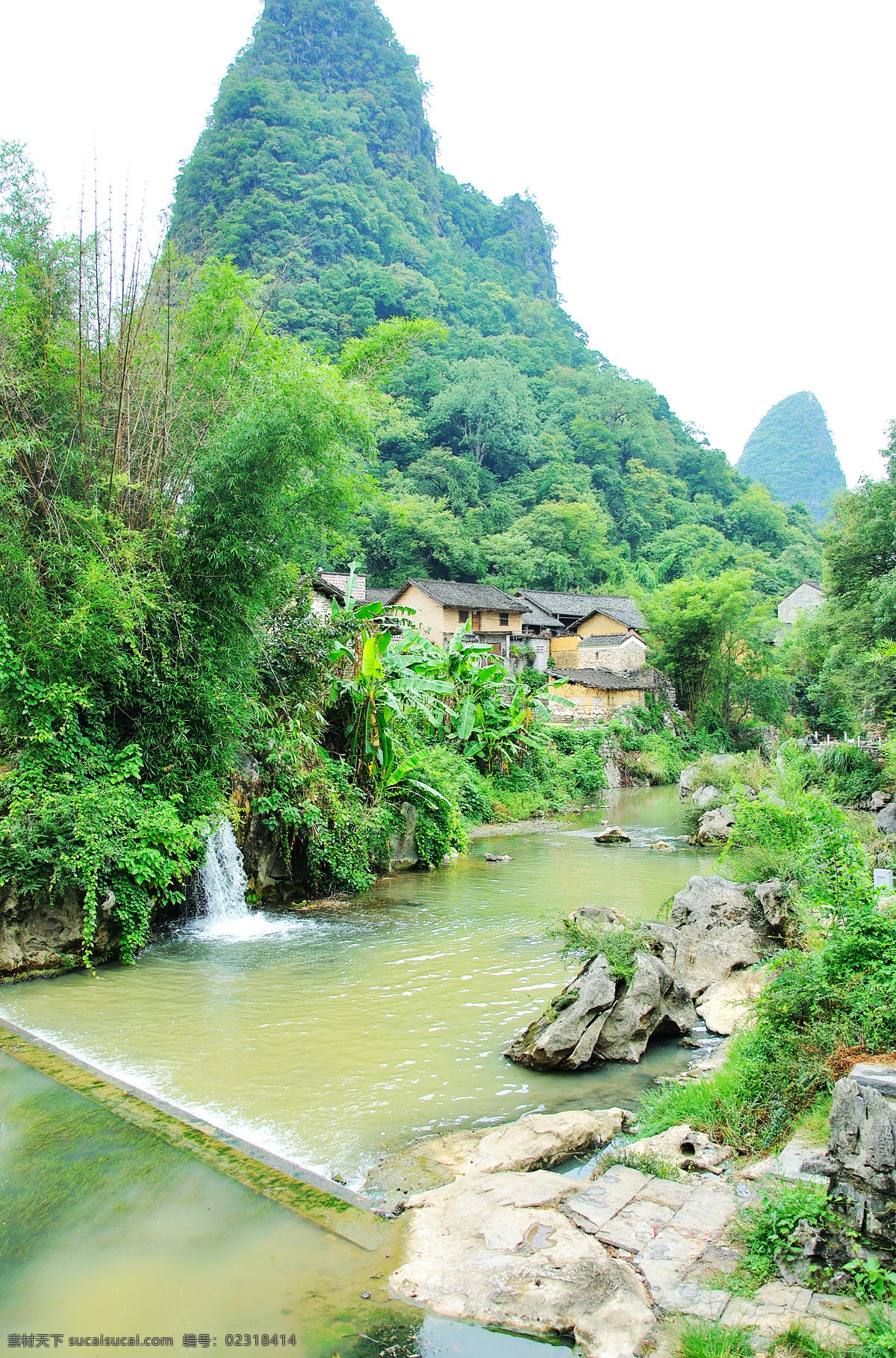 黄姚古镇原创 风景 旅游 广西昭平 黄姚 乡村 古镇 村庄 民居 房屋 瓦房 村景 亭子 溪流 山峰 树木 竹林 石头 天空 国内旅游 旅游摄影 黄姚古镇