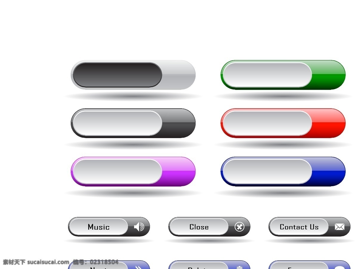 web 按钮 矢量 集合 免费矢量 网页 网页按钮 采集 收集 矢量图 其他矢量图