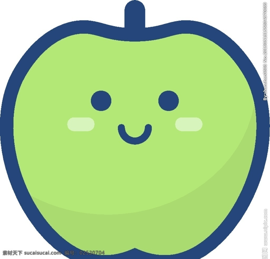 苹果卡通 苹果 卡通苹果 矢量苹果 苹果简笔画 水果 卡通水果 矢量水果 卡通图案 绿苹果