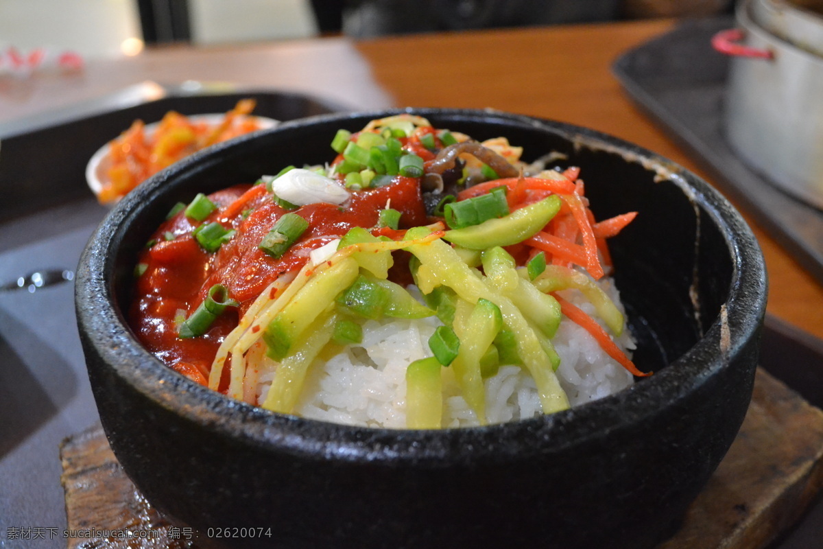 韩国石锅拌饭 舌尖 好吃 饭 拌饭 石锅 餐饮美食 传统美食