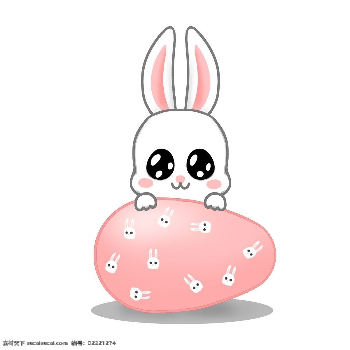 复活节 可爱 卡通 兔子 元素 卡通兔子 可爱兔子 彩蛋