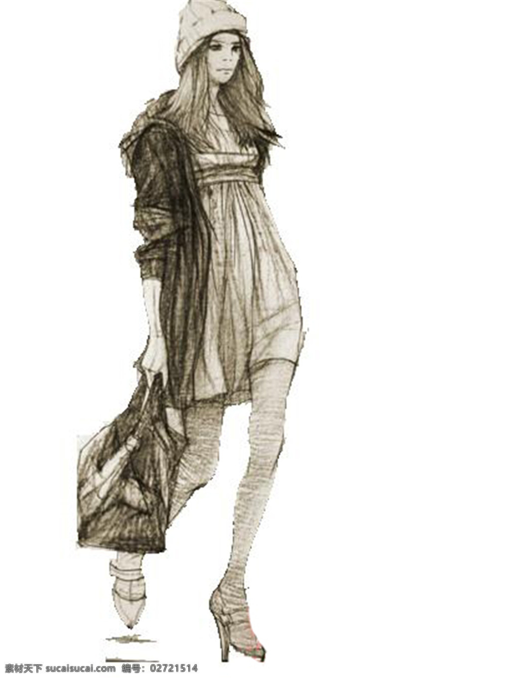 手绘 服装设计 v
