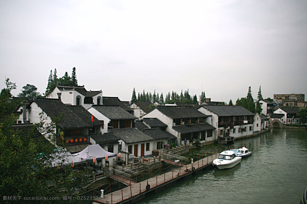 江南古镇 小桥 流水 人家 天空 古镇 摄影拍拍 旅游摄影 国内旅游 白色
