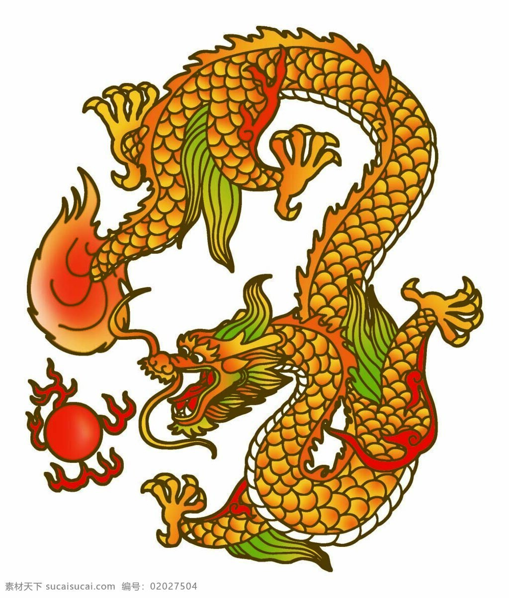 彩龙 龙 花龙 矢量图 网点龙 底纹边框 边框相框