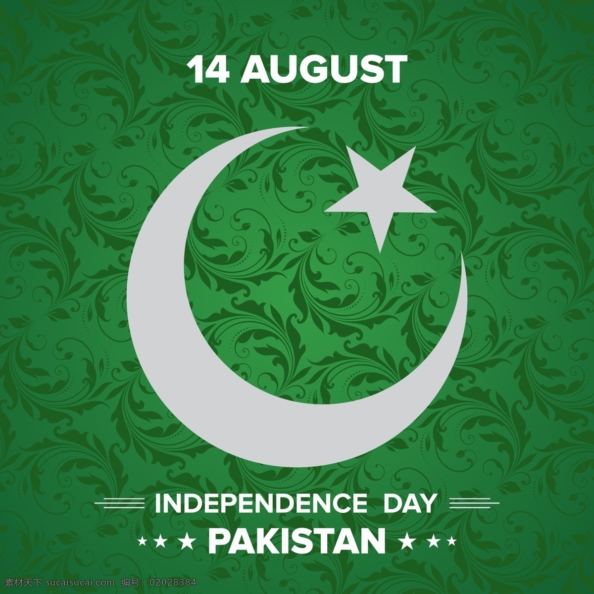 巴基斯坦 日月 亮 绿色 装饰 背景 明星 快乐 月亮 庆典 节日 国家 观赏性 身份 自由 文化 亚洲 庆祝 日 革命 政府