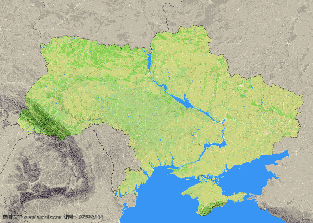 乌克兰地形图 乌克兰 地形图 欧洲 上帝之眼 卫星图 俯视图 nasa 地中海 海洋 山地 西西里岛 撒丁岛 阿尔卑斯山 南欧 东欧 地球 自然景观 自然风景
