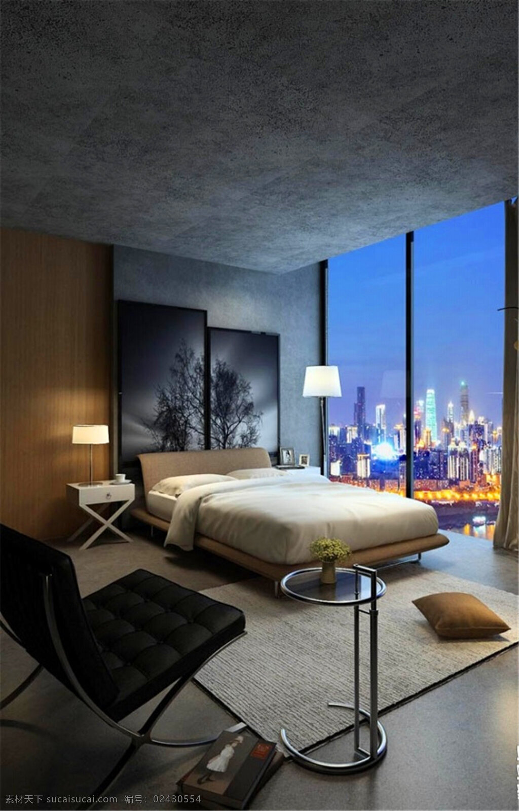 现代艺术 个性 卧室 模型 家居 家居生活 室内设计 装修 室内 家具 装修设计 环境设计 效果图 max 3d 现代 艺术 大床 落地窗