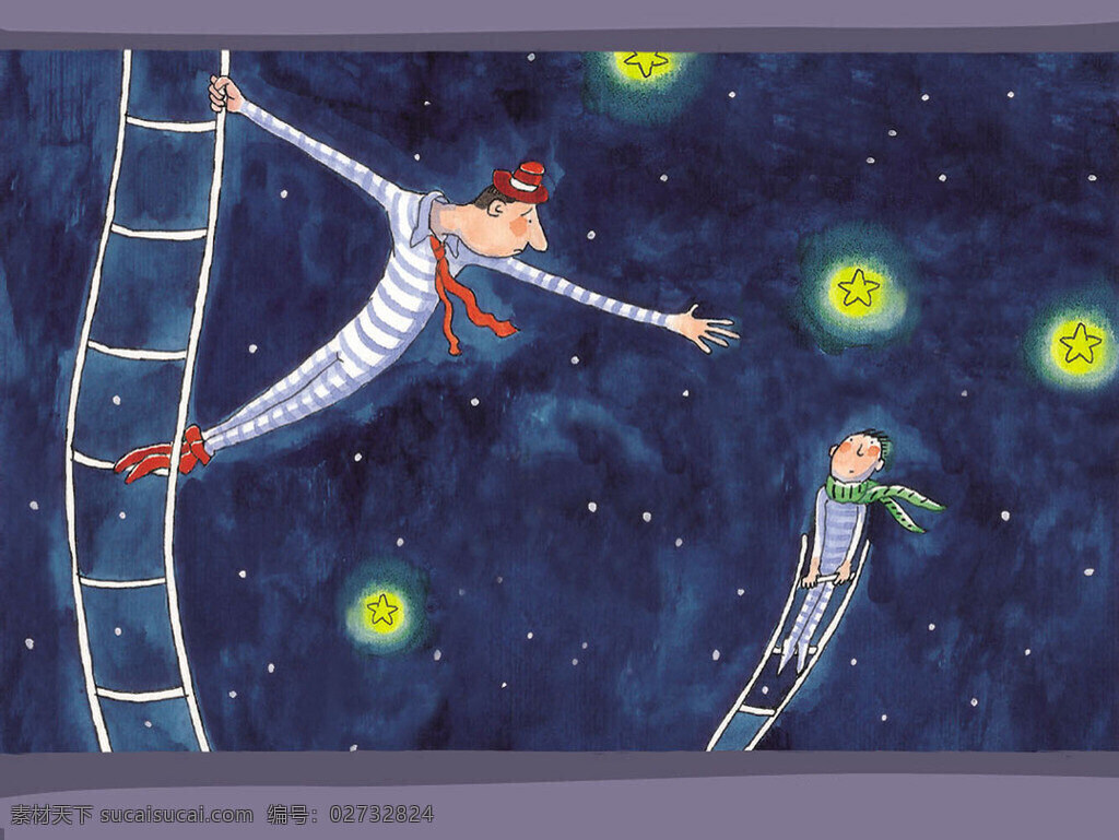扭曲 神奇 漫画 夜空 优美 扭曲漂亮 卡通 动漫 可爱