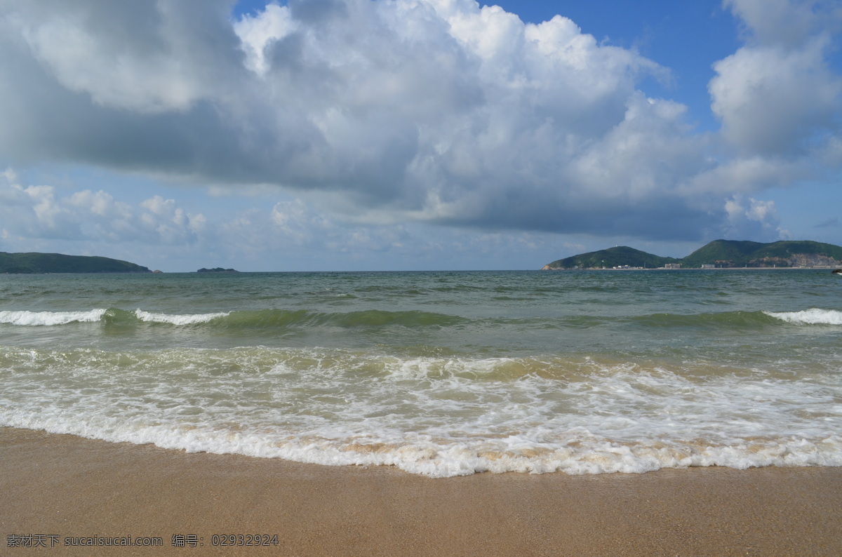 大海 海浪 沙滩 风景 海洋 蓝天 白云 阳光沙滩 浪花 大海风景 自然景观 自然风景