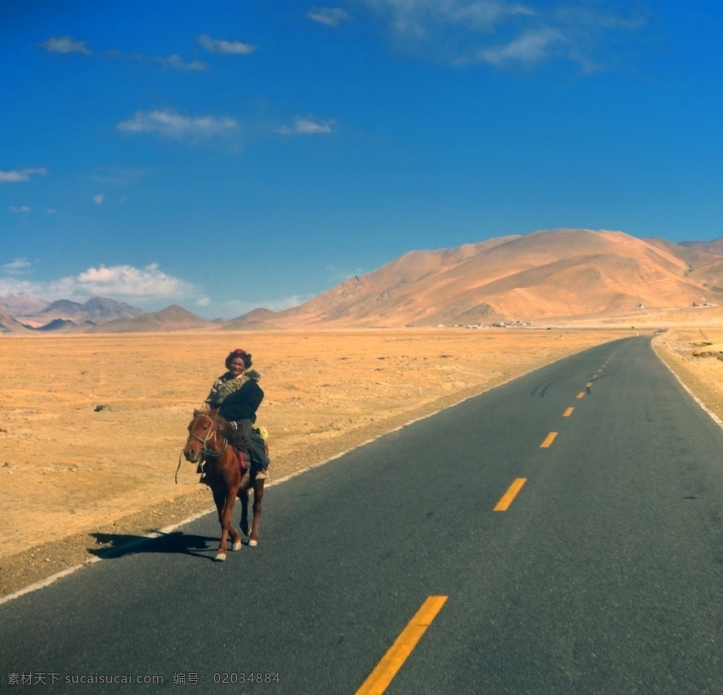 路上的骑马人 拉萨 拉萨雪域 大昭寺 西藏街道 西藏风情 西藏旅游 西藏景色 旅游摄影 国内旅游
