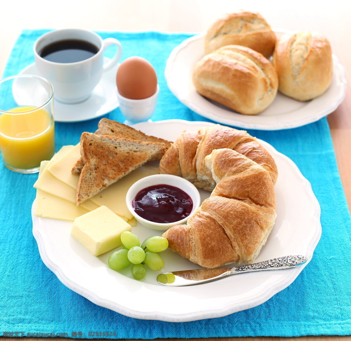 特色早餐 早餐 营养早餐 面包 咖啡 餐盘