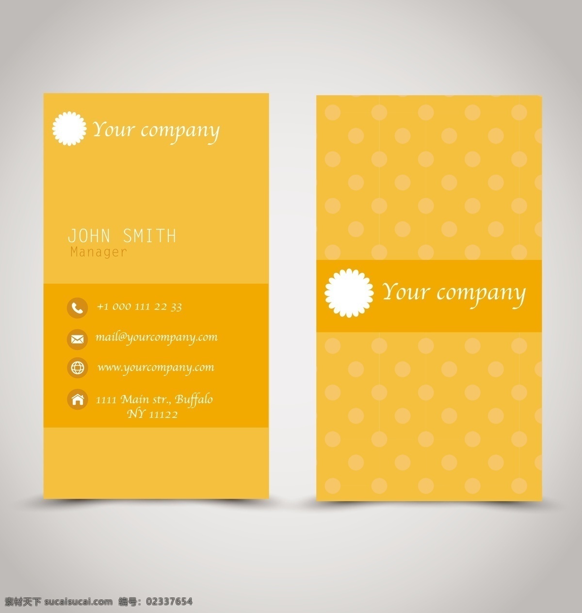 明亮 橘 色 创意 名片 矢量 模板 橘色 商务 卡片 矢量素材 设计素材