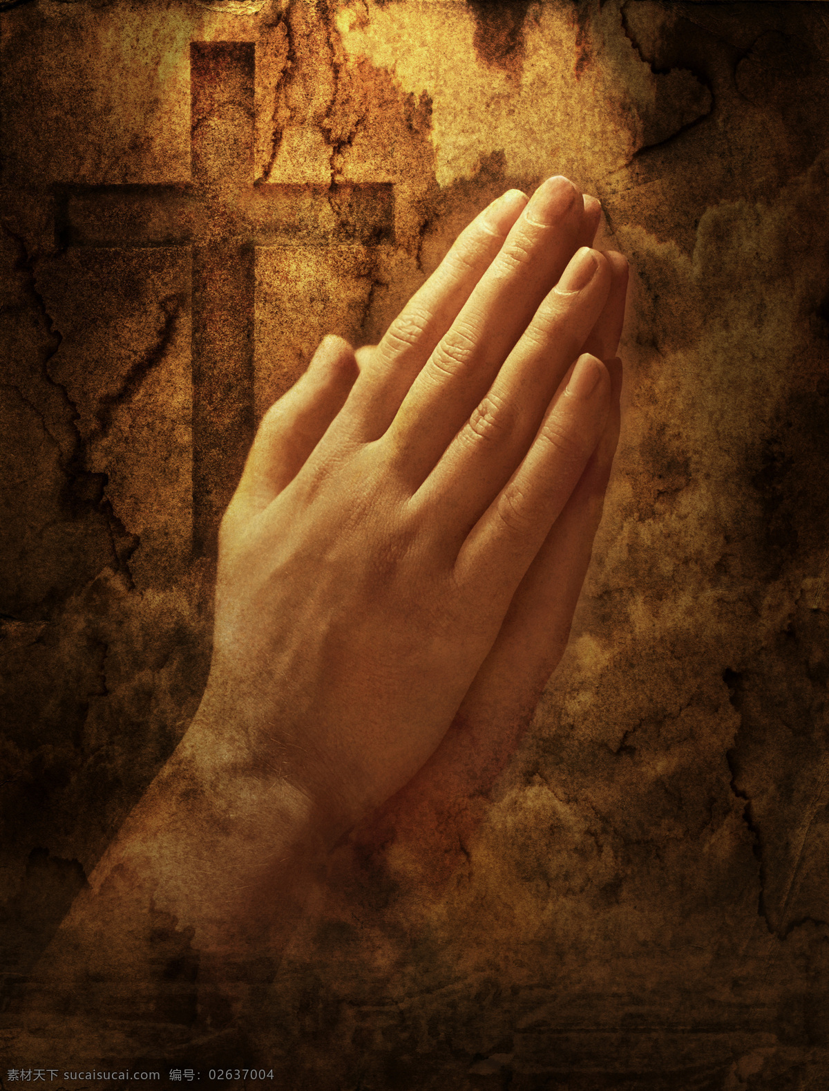 十字架 双手 合十 手势 双手合十 祈祷 祝福 基督教 宗教文化 生活人物 人物图片