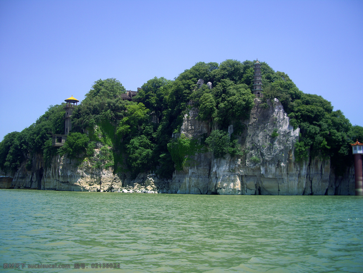 九江 之旅 石钟山 小岛 风景 绿色 湖水 鄱阳湖 国内旅游 旅游摄影