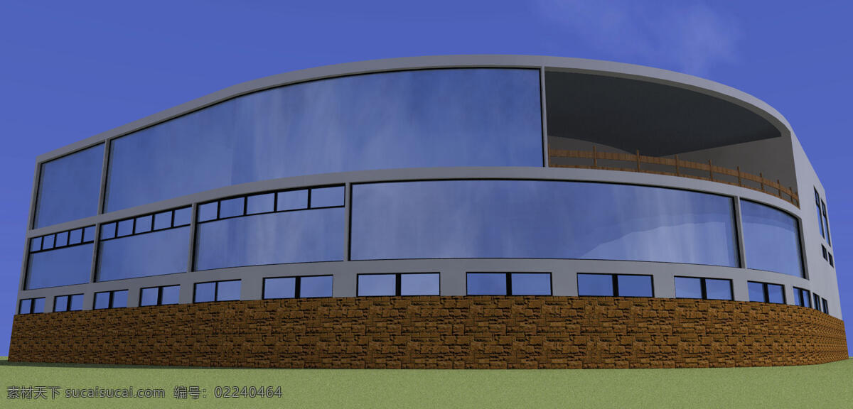 hnc 素描 建筑 3d模型素材 建筑模型